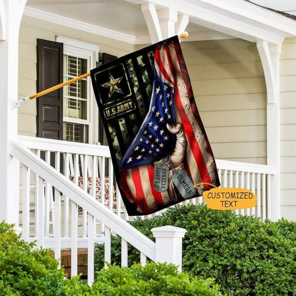 Veteran Day Flag, Personalized US Army Veteran America Flag, Us Flag Veterans Day, American Flag Veterans Day