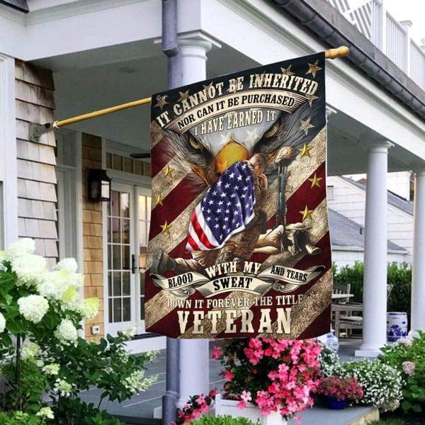 Veteran Flag, Forever The Title Veteran American Flag, American Flag, Veteran Decoration Outdoor Flag