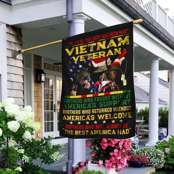 Veteran Flag, We Were The Best America Had Vietnam Veteran Flag, American Flag, Veteran Decoration Outdoor Flag
