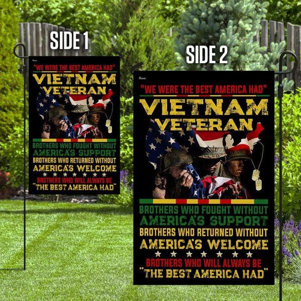 Veteran Flag, We Were The Best America Had Vietnam Veteran Flag, American Flag, Veteran Decoration Outdoor Flag