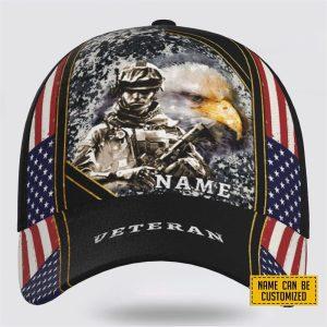 Veterans Baseball Caps Army American Picture, Personalized…
