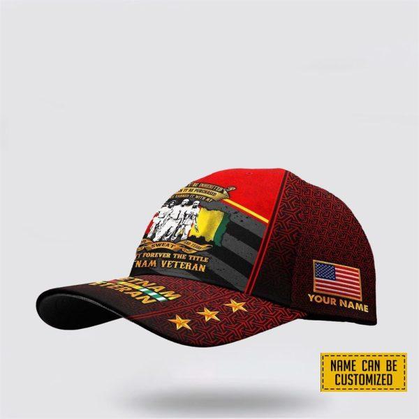 Veterans Baseball Caps Blood Sweat And Tears, Personalized Name Veteran, Custom Army Cap, Gifts For Military Personnel