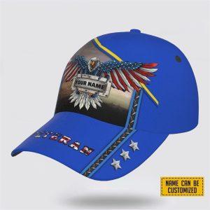Veterans Baseball Caps Eagle American Blue Pattern 3