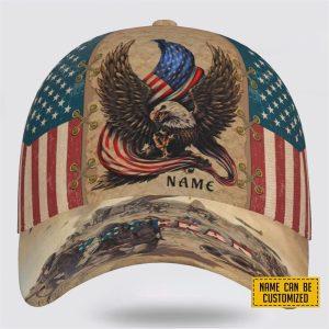 Veterans Baseball Caps Eagle American Picture, Personalized…