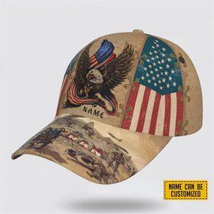 Veterans Baseball Caps Eagle American Picture 3