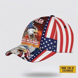 Veterans Baseball Caps Eagle Flag America Picture 2