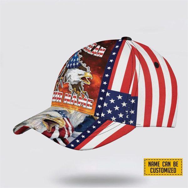 Veterans Baseball Caps Eagle Flag America Picture, Personalized Name Military, Custom Army Cap, Gifts For Military Personnel