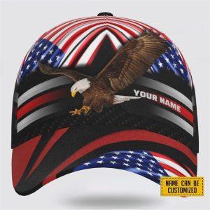 Veterans Baseball Caps Eagle Flag Anerican, Personalized…