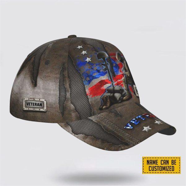 Veterans Baseball Caps Grateful To Teammates, Personalized Name Veteran, Custom Army Cap, Gifts For Military Personnel