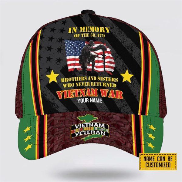 Veterans Baseball Caps Never Returned Vietnam War, Personalized Name Military, Custom Army Cap, Gifts For Military Personnel