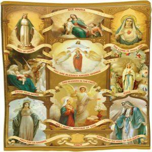 Virgin Mary Christian Quilt Blanket, Christian Blanket…