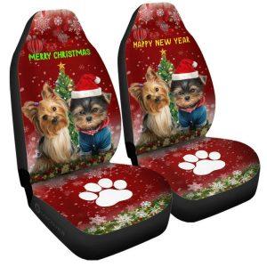 Yorkshire Terriers Dog Car Seat Covers Christmas Car Seat Covers 3 bwflqt.jpg