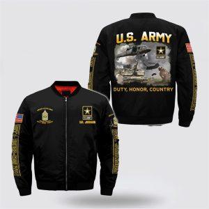 Army Bomber Jacket, Personalized Name Rank Army…
