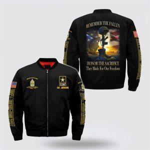 Army Bomber Jacket, Personalized Name Rank US…
