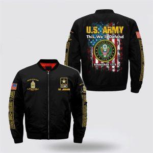 Army Bomber Jacket Personalized Name Rank US Army This We ll Defend Bomber Jacket Veteran Bomber Jacket 1 xup3r4.jpg