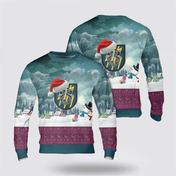 Army Sweater, US Army 12th Special Forces Group (12th SFG) Christmas Sweater