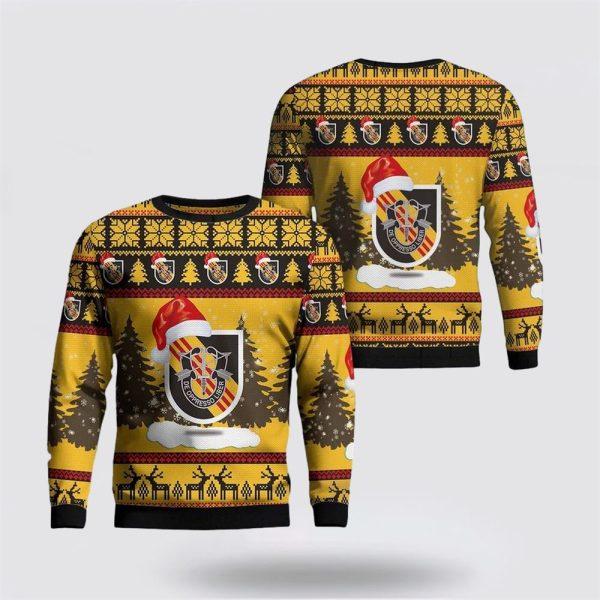 Army Sweater, US Army 5th Special Forces Group (5th SFG) Ugly Christmas Sweater