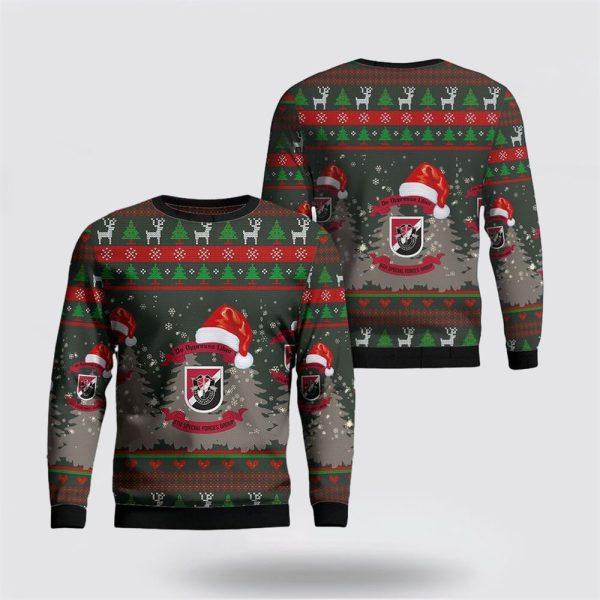 Army Sweater, US Army Special 6th Special Forces Group (6th SFG)(A) Christmas Sweater
