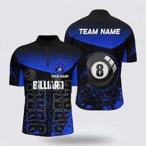 Billiard Jerseys, Custom Billiard Jerseys, Blue Fire…