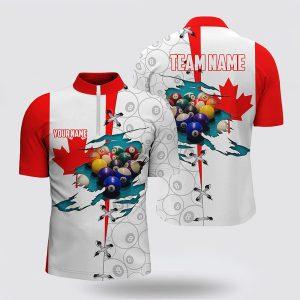 Billiard Jerseys, Custom Billiard Jerseys, Canadian Flag…