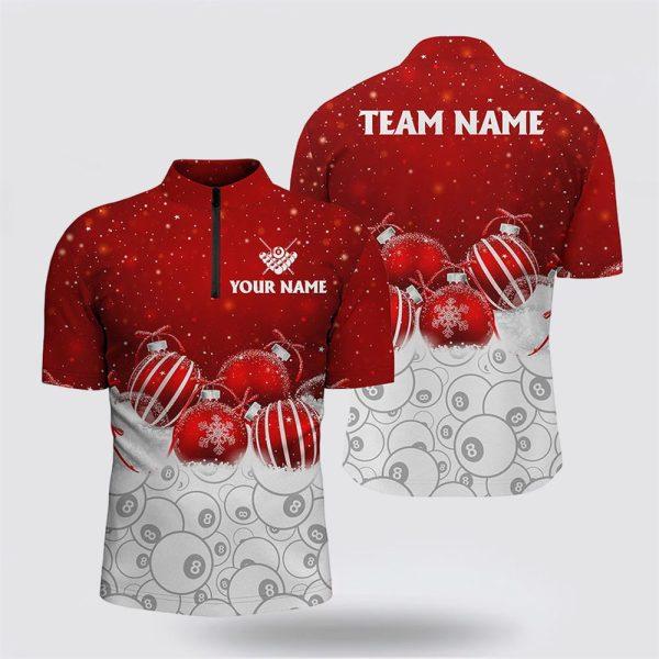 Billiard Jerseys, Custom Billiard Jerseys, Cute Christmas Shirts Billiard 8 Ball Pool Men Jerseys Shirts, Christmas Pool Balls