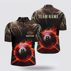 Billiard Jerseys, Custom Billiard Jerseys, Flame Lightning…