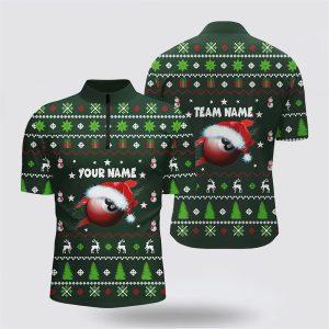 Billiard Jerseys, Custom Billiard Jerseys, Green Christmas…