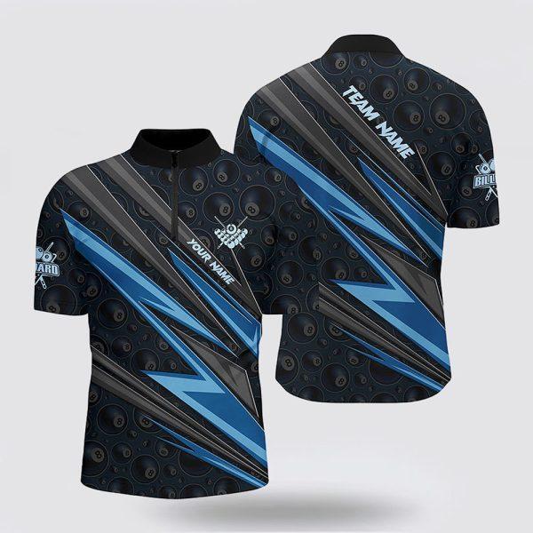 Billiard Jerseys, Custom Billiard Jerseys, Name Blue Billiard Jerseys Men Jerseys Shirtss, Billiard Shirt Designs