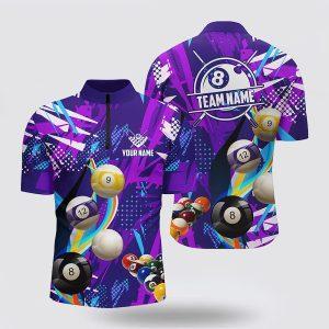 Billiard Jerseys, Custom Billiard Jerseys, Purple Billiard…