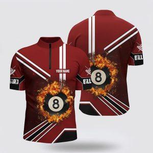 Billiard Jerseys, Custom Billiard Jerseys, Red Billiard…