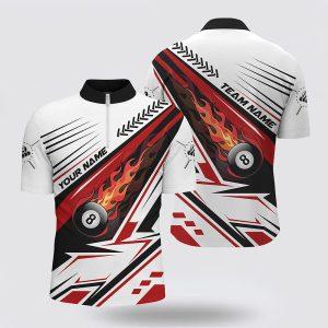 Billiard Jerseys, Custom Billiard Jerseys, Red Flaming…