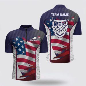 Billiard Jerseys, Custom Billiard Jerseys, US Flag…