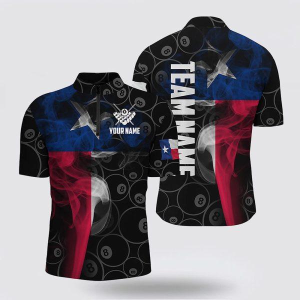 Billiard Jerseys, Custom Billiard Jerseys, Vintage Smoke Texas Flag Billiard Jerseys Shirts, Billiard Shirt Designs