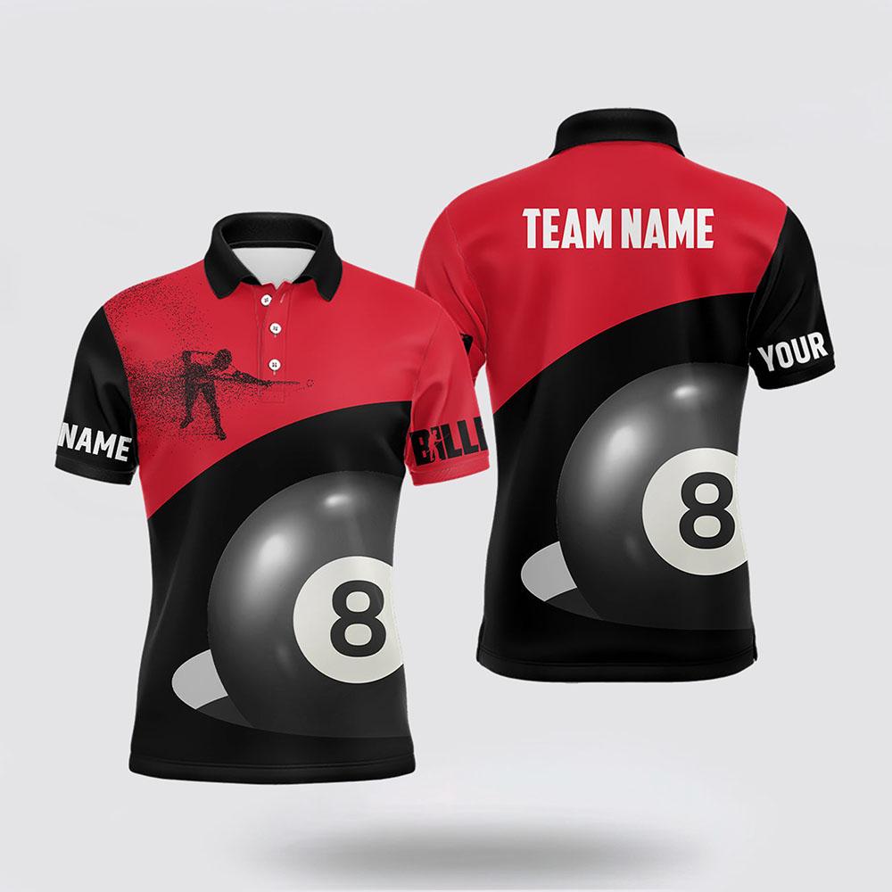 Billiard Polo Shirts, 3D Funny Billiard Player 8 Ball Pool Red Black Polo Shirts, Billiard Shirt Designs Billiard Polo Shirts, 3D Funny Billiard Player 8 Ball Pool Red Black Polo Shirts, Billiard Shirt Designs