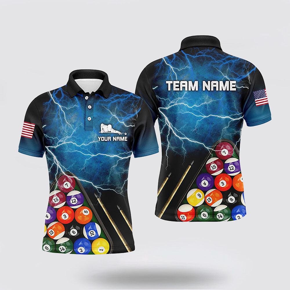 Billiard Polo Shirts, 3D Funny Billiards Teams Polo Shirts, Billiard Shirt Designs