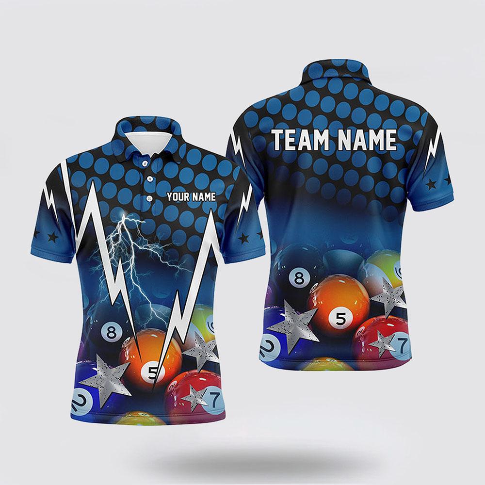 Billiard Polo Shirts, 3D Thunder Billiard Polo Shirts Blue Billiard Pool Balls Jerseys, Billiard Shirt Designs Billiard Polo Shirts, 3D Thunder Billiard Polo Shirts Blue Billiard Pool Balls Jerseys, Billiard Shirt Designs