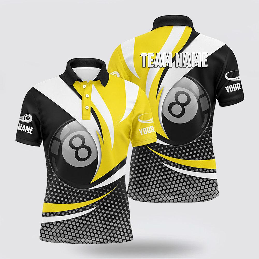 Billiard Polo Shirts, 8 Ball Billiard Yellow Version 3D Polo Shirts Best Gifts, Billiard Shirt Designs Billiard Polo Shirts, 8 Ball Billiard Yellow Version 3D Polo Shirts Best Gifts, Billiard Shirt Designs