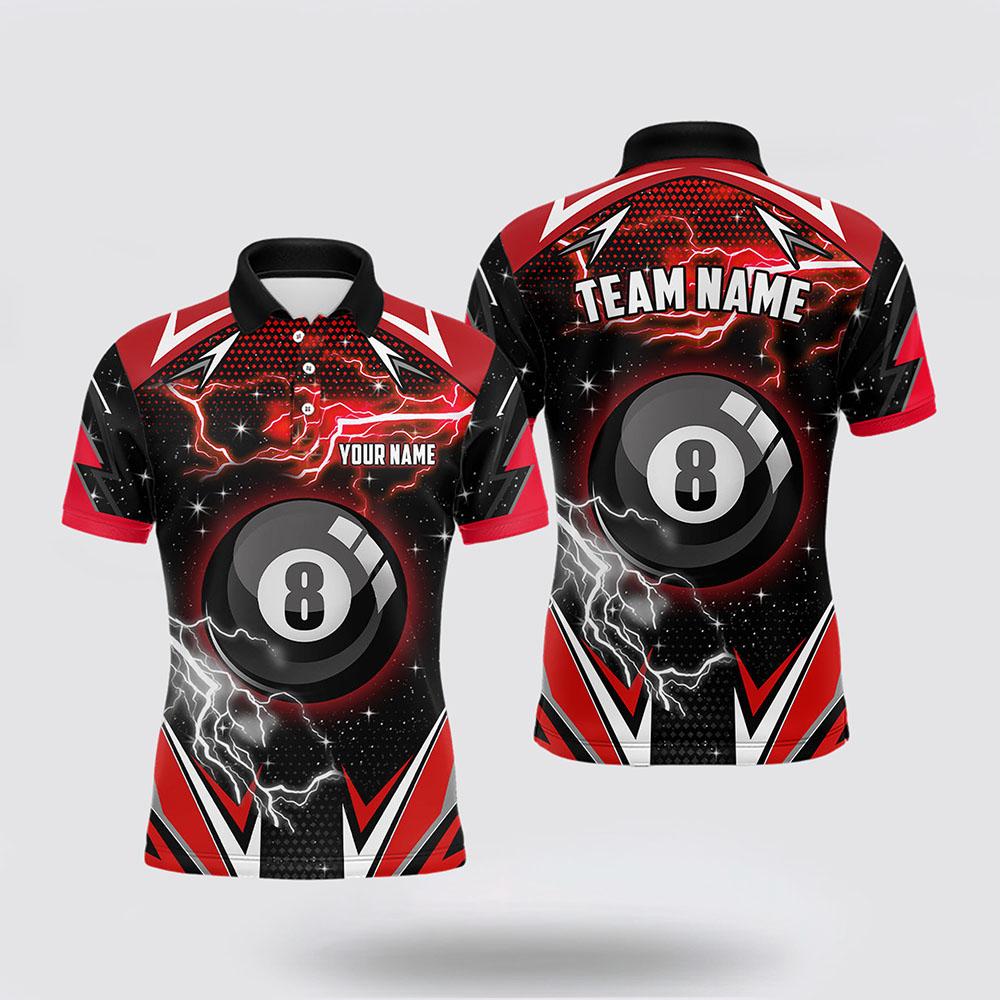 Billiard Polo Shirts, 8 Ball Pool Billiard Jerseys, Billiard Shirt Designs