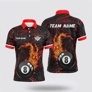 Billiard Polo Shirts, 8 Ball Pool Fire…