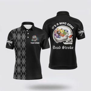 Billiard Polo Shirts, Argyle Pattern School Billiard…