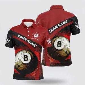 Billiard Polo Shirts, Billiard 8 Ball 3D…