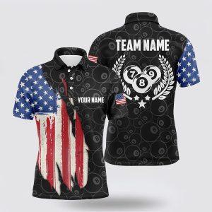 Billiard Polo Shirts, Billiard 8 Ball Pattern…