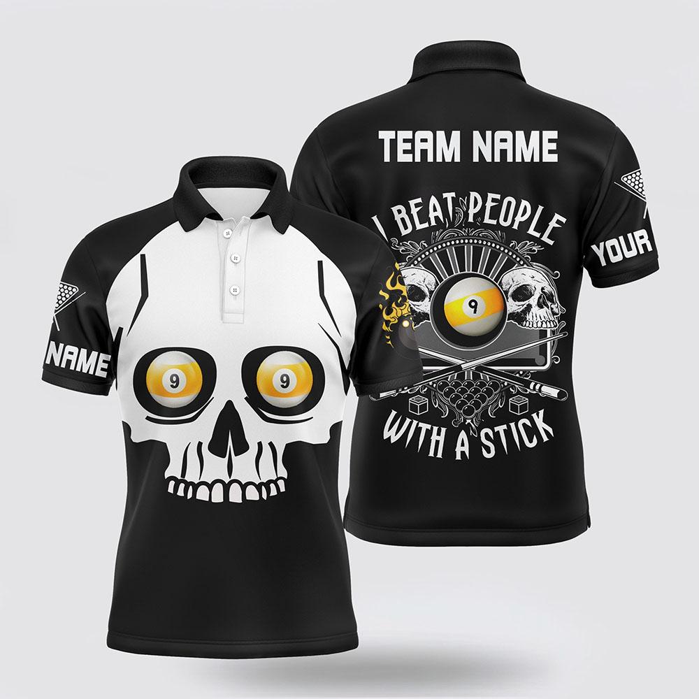 Billiard Polo Shirts, Billiard 9 Ball I Beat People With A Stick Men Polo Shirts, Billiard Shirt Designs Billiard Polo Shirts, Billiard 9 Ball I Beat People With A Stick Men Polo Shirts, Billiard Shirt Designs