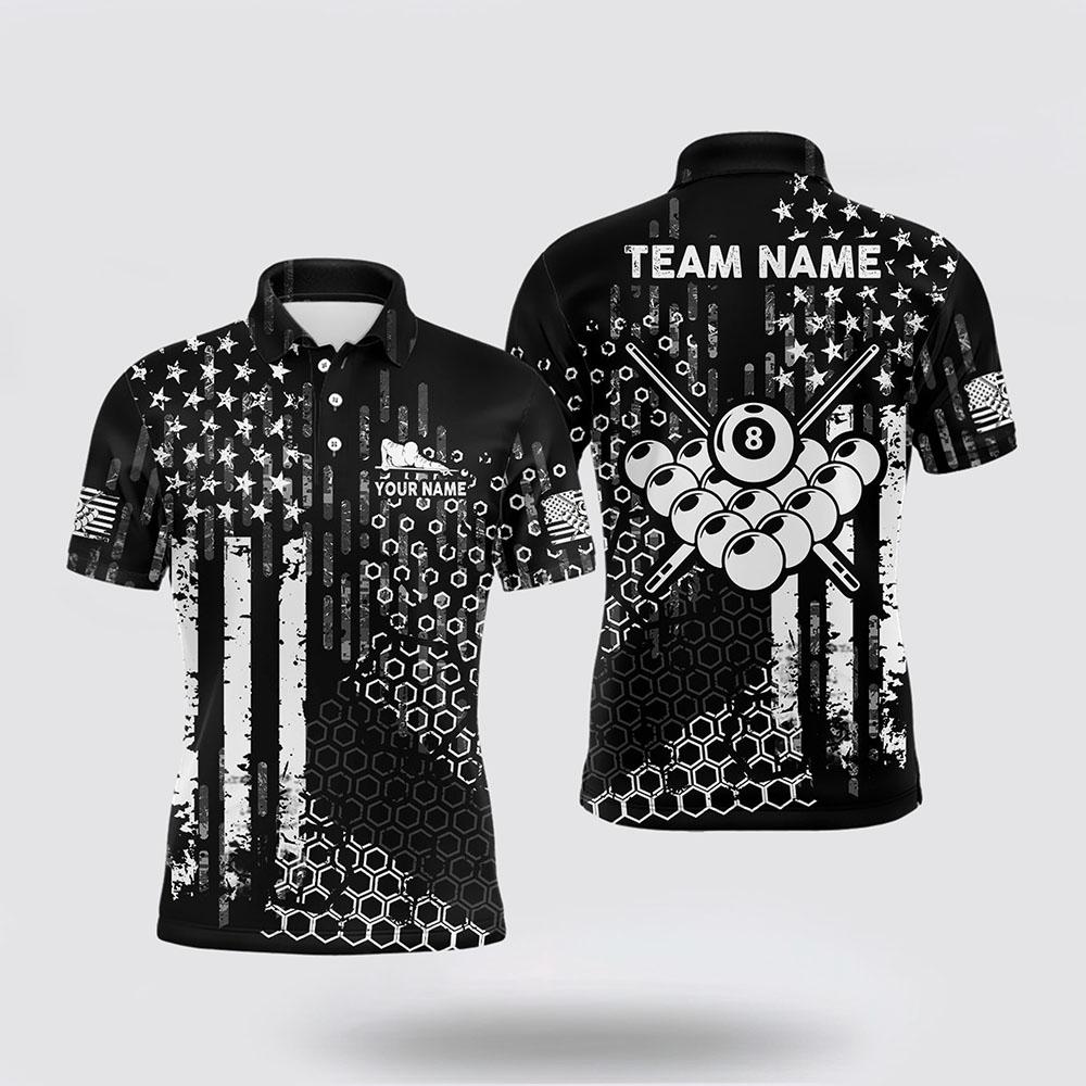 Billiard Polo Shirts, Billiard American Flag Vintage Grunge Name Full Printing Polo Shirts, Billiard Shirt Designs Billiard Polo Shirts, Billiard American Flag Vintage Grunge Name Full Printing Polo Shirts, Billiard Shirt Designs