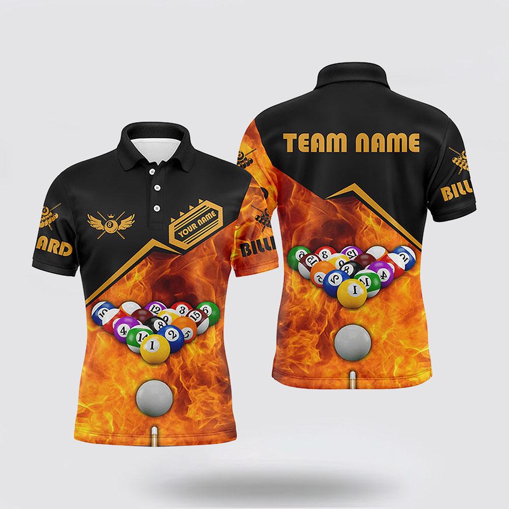 Billiard Polo Shirts, Billiard Ball Set In Fire 3D Polo Shirtss Player, Billiard Shirt Designs Billiard Polo Shirts, Billiard Ball Set In Fire 3D Polo Shirtss Player, Billiard Shirt Designs