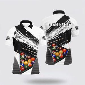 Billiard Polo Shirts, Billiard Grunge Style Black…