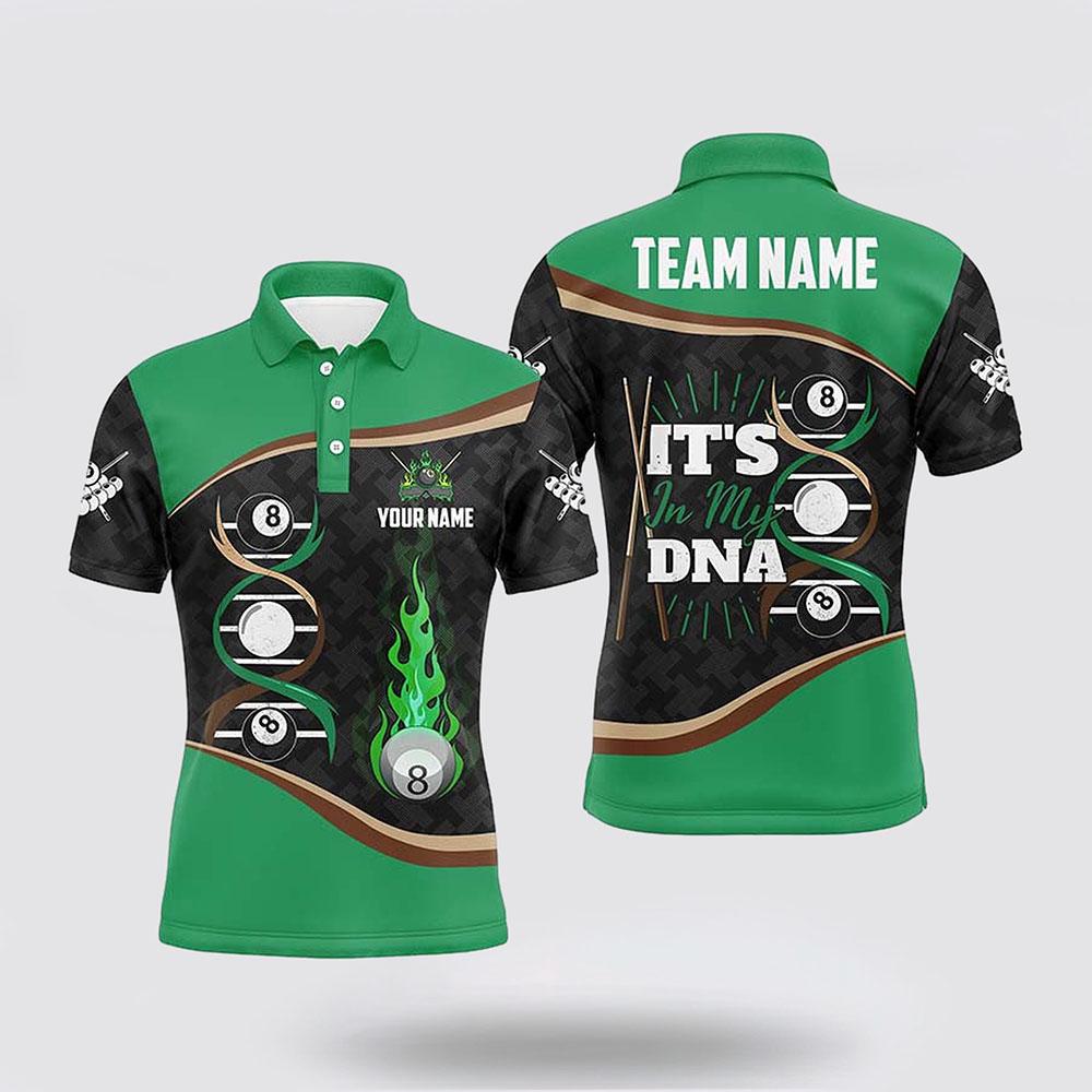 Billiard Polo Shirts, Billiard It’S In My Dna Green And Black Men Polo Shirts, Billiard Shirt Designs Billiard Polo Shirts, Billiard It’S In My Dna Green And Black Men Polo Shirts, Billiard Shirt Designs