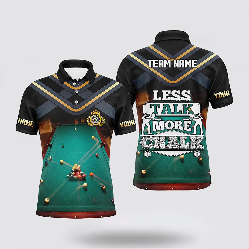 Billiard Polo Shirts, Billiard Less Talk More Chalk 3D Full Printing Polo Shirts, Billiard Shirt Designs Billiard Polo Shirts, Billiard Less Talk More Chalk 3D Full Printing Polo Shirts, Billiard Shirt Designs