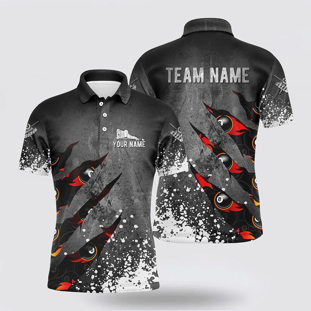 Billiard Polo Shirts, Billiards 8 Balls Paint Splash Name 3D Shirt, Billiard Shirt Designs Billiard Polo Shirts, Billiards 8 Balls Paint Splash Name 3D Shirt, Billiard Shirt Designs