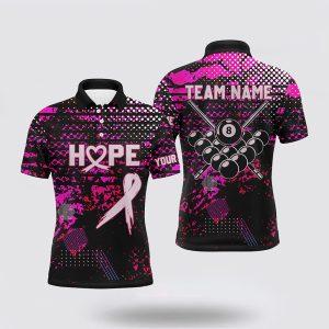 Billiard Polo Shirts, Breast Cancer Awareness Pink…